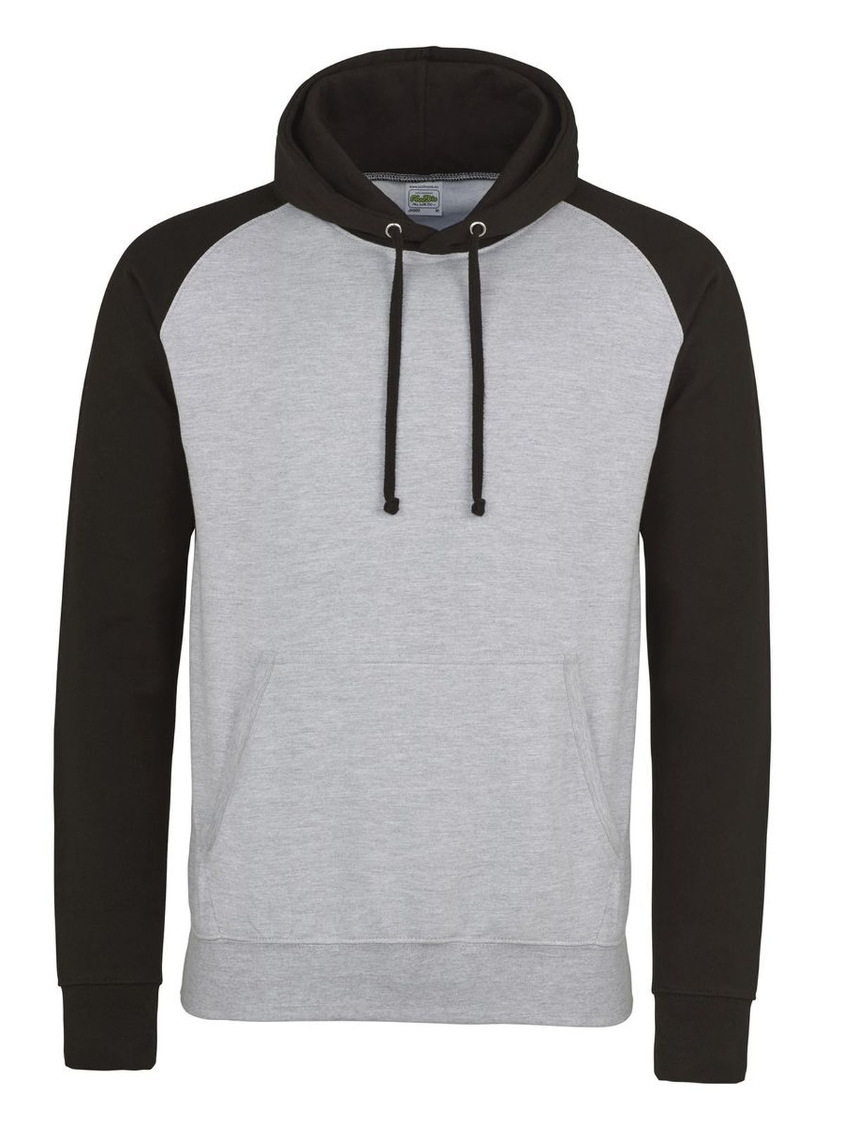 heather grey-jet black
